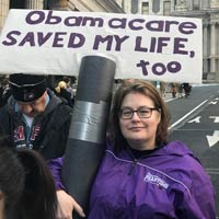 Not an alternative fact? Obamacare saved her life, too.