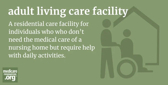 adult living care facility infographic