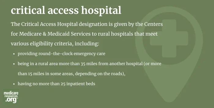 critical access hospital infographic