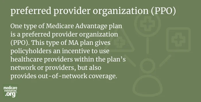 preferred provider organization (PPO)l infographic